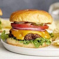 Beef cheese burger